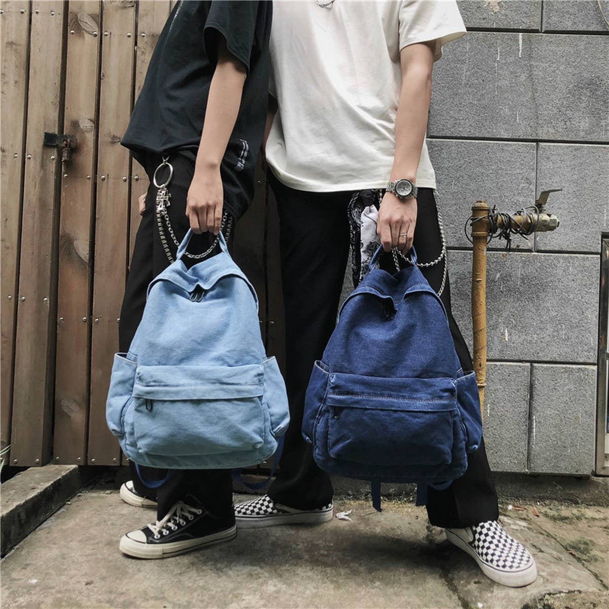 VERSATILE CANVAS BACKPACK LEISURE SHOULDER BAG_CWAB2213