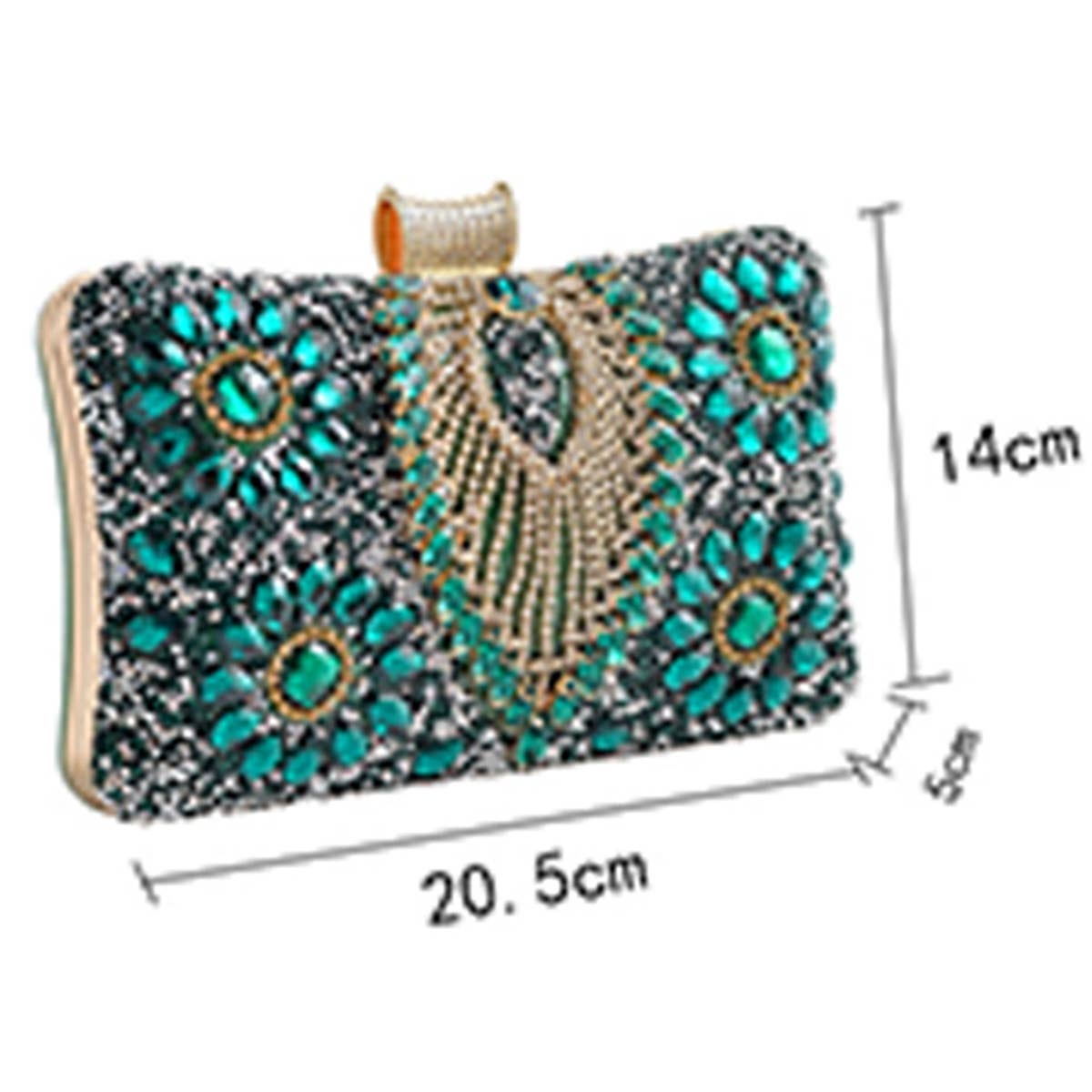 WOMEN DINNER CHAIN ONE-SHOULER DIAMOND BAG_CWAB0597