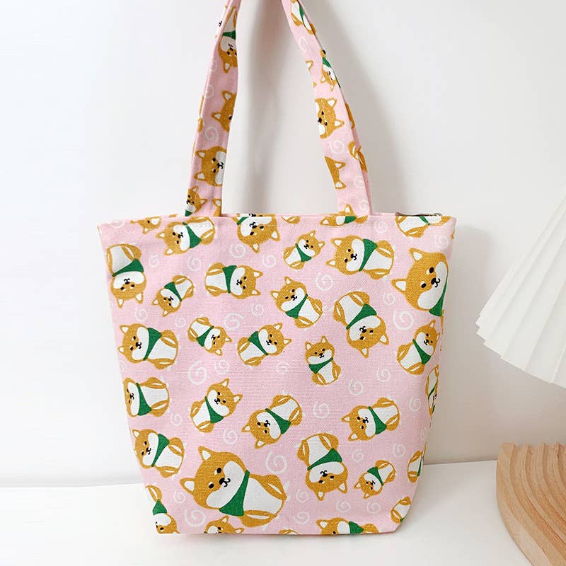 Cute cartoon dog large-capacity bento pack