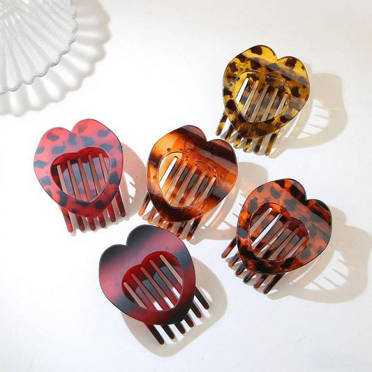 CWAHA07407_HOLLOW HEART NO-CREASE DUCKBILL HAIR CLIP