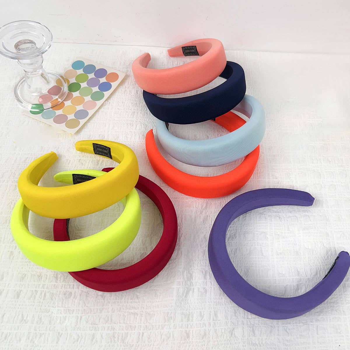 Candy color thickened high cranial top hair band