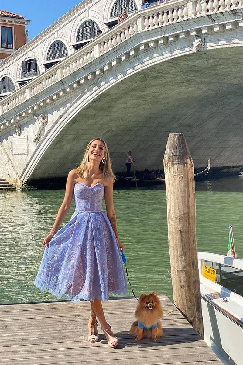 CWDTD0470_EMBROIDERED LACE STRAPLESS BODYCON EVENING DRESS