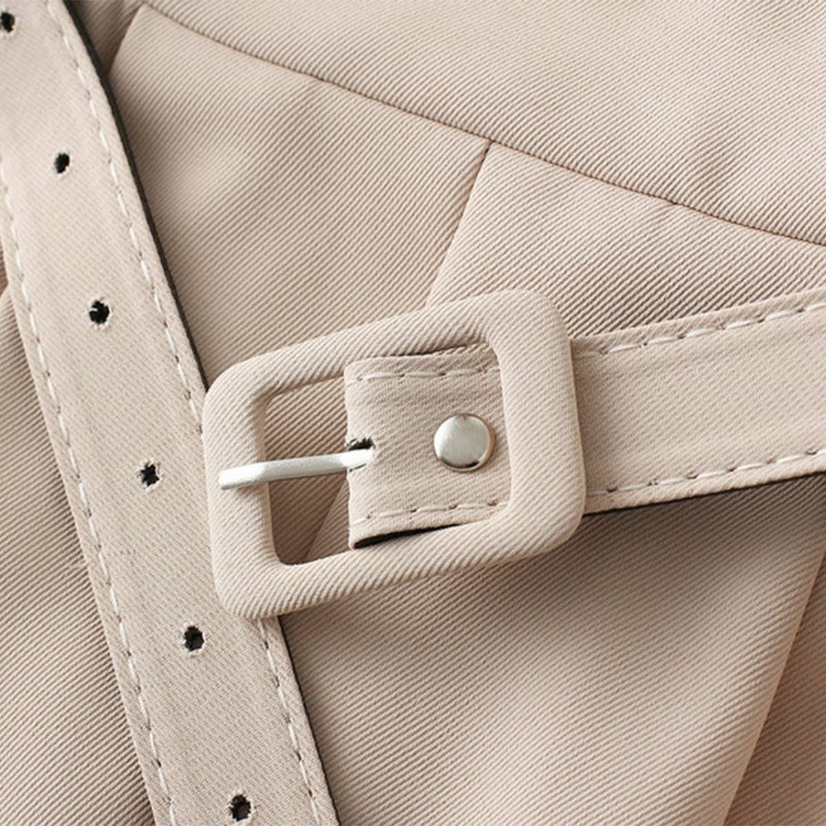 RETRO HIGH WAIST A-LINE SKIRT SLIM SKIRT WITH BELT_CWBMS0307