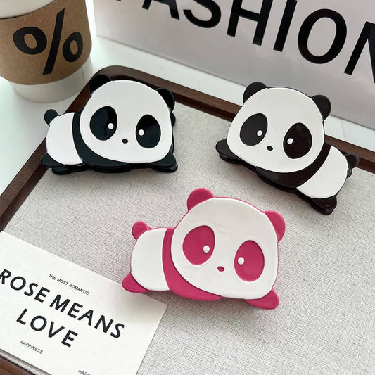 Panda Acetate Hair Claw ??Cute Chinese Style Clip_CWAHA5750