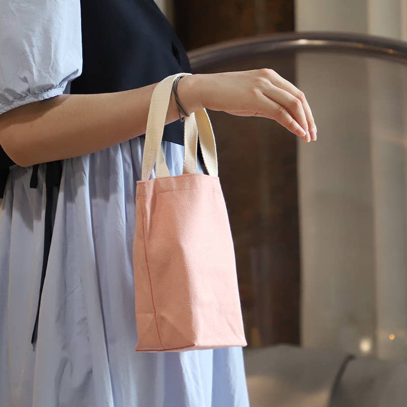 Monochrome simple canvas coffee cloth bag