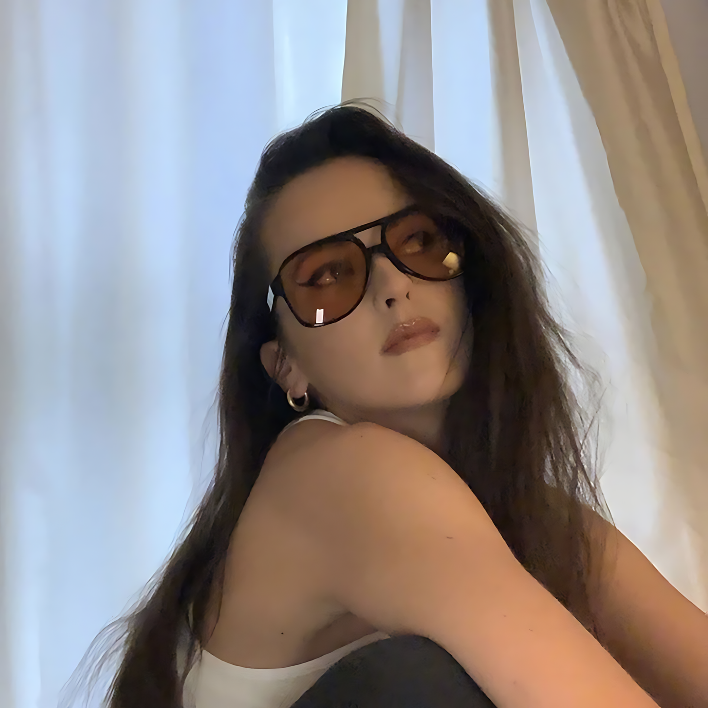 Vintage Double Bridge Aviator Sunglasses