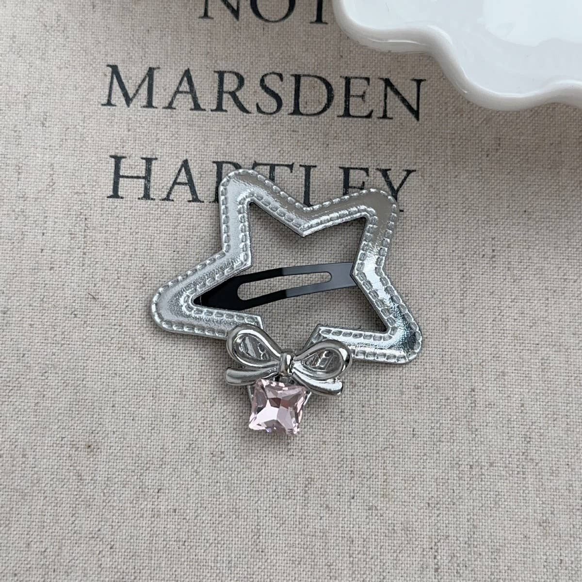 SWEET AND COOL SIMPLE BOW RHINESTONE HAIRPIN