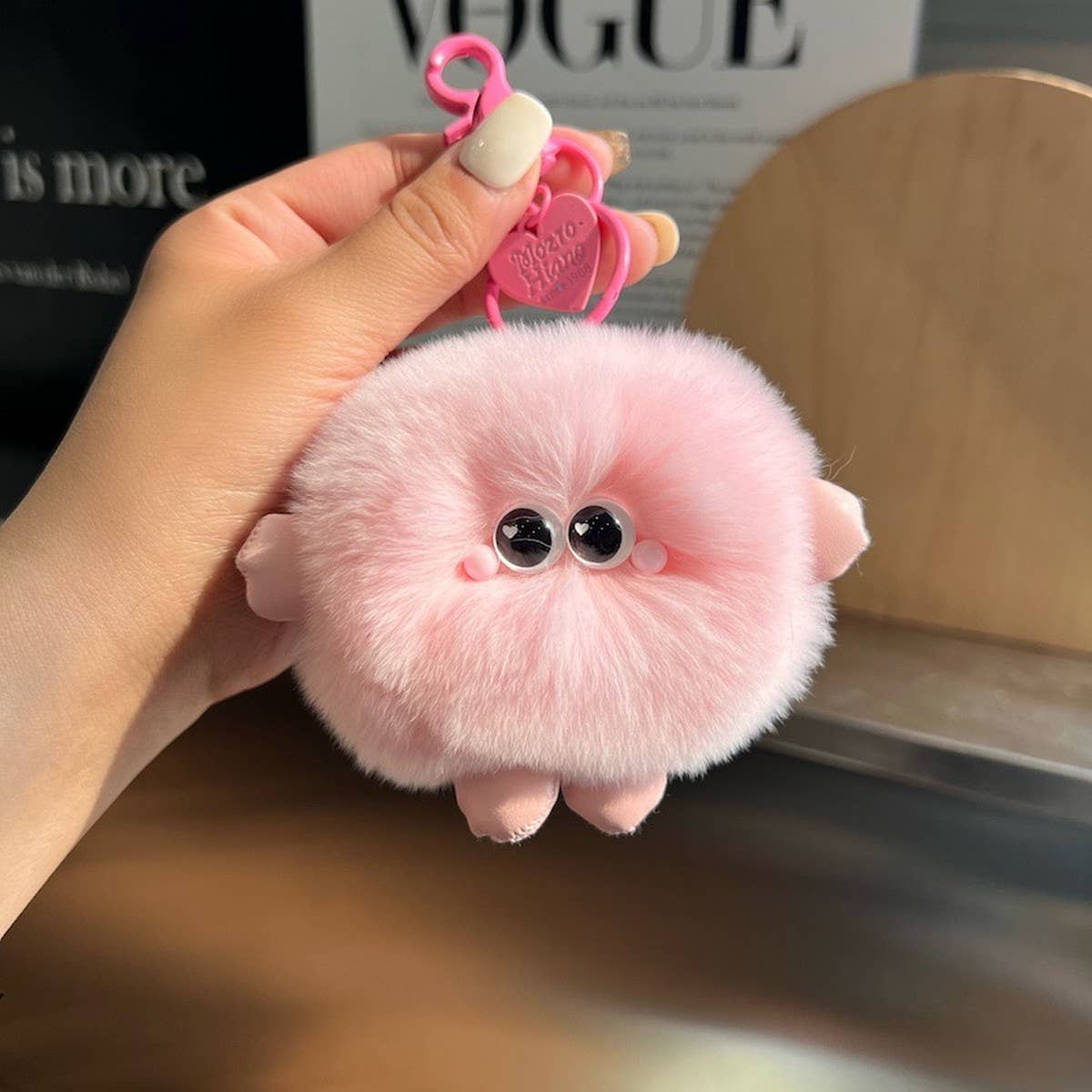 CUTE PLUSH BREAD CAR KEYCHAIN BAG ACCESSORIES
