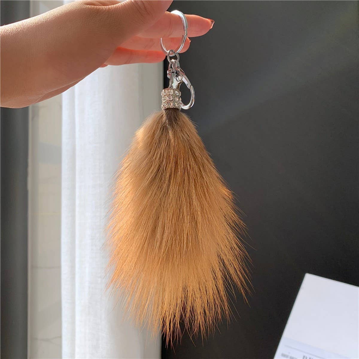CUTE FOX HAIR TAIL BABA CAR SPOON PACKAGE PACKAGE
