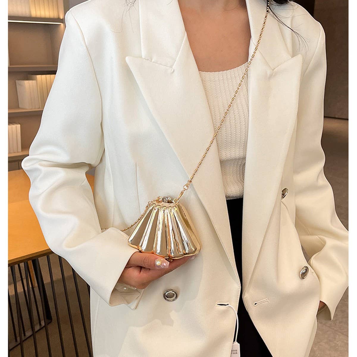 SHELL BAG CLUTCH SHOULDER CROSSBODY BAG_CWAB3261