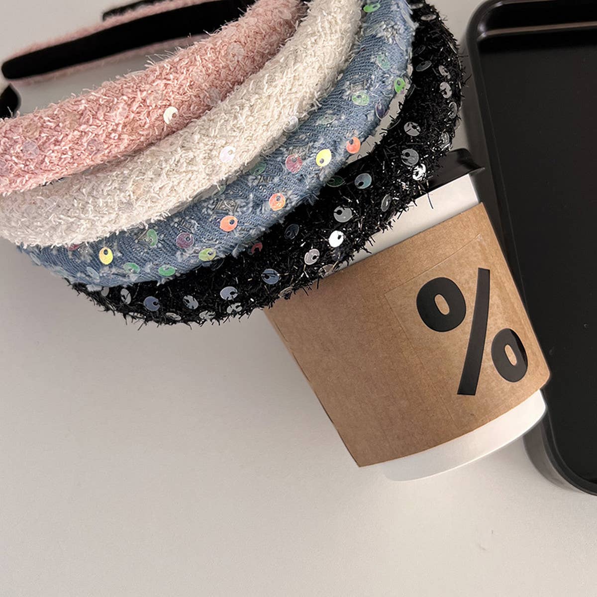 CLASSIC SEQUINED SPONGE HEADBAND