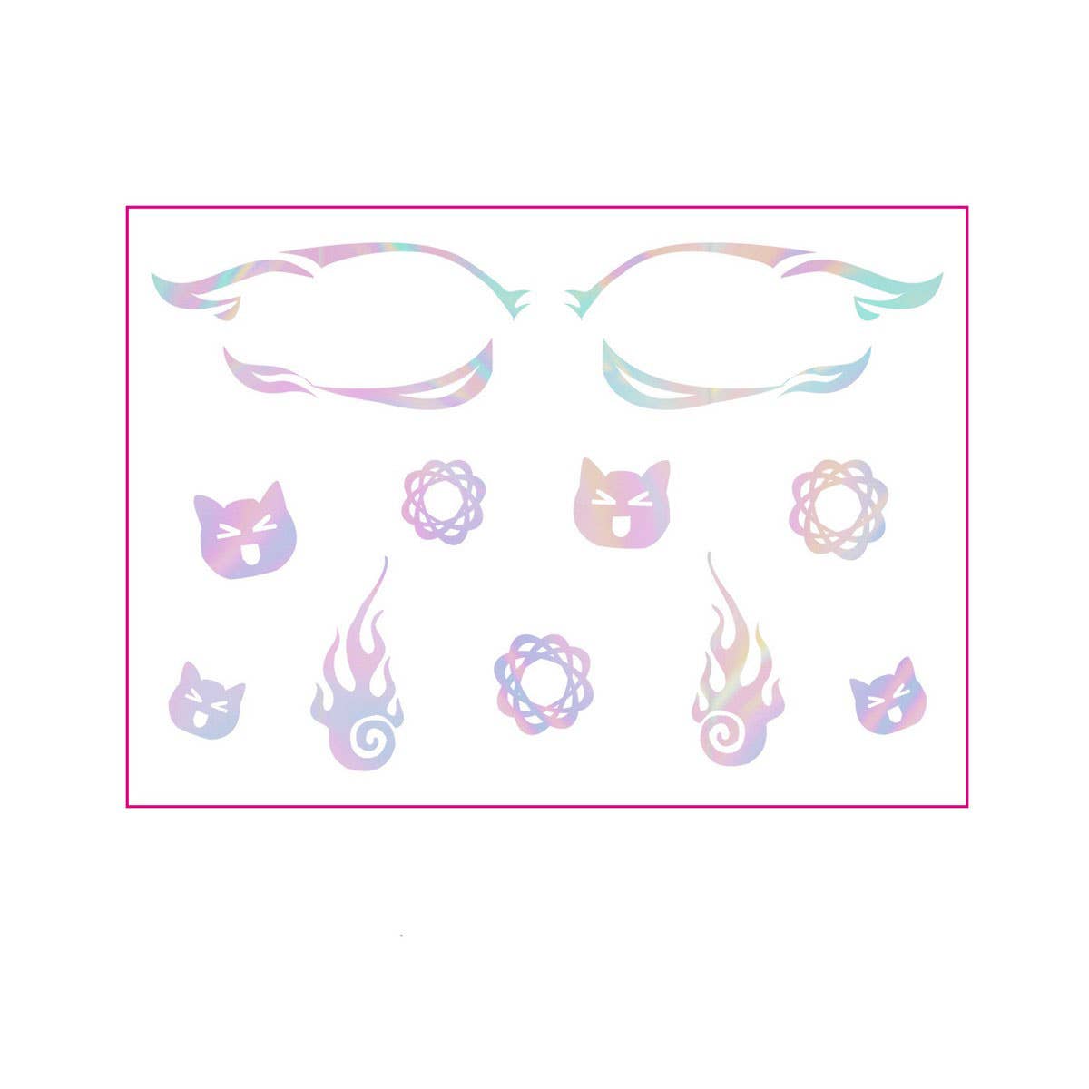 Holographic Eyeliner Tattoos ? Butterfly Makeup