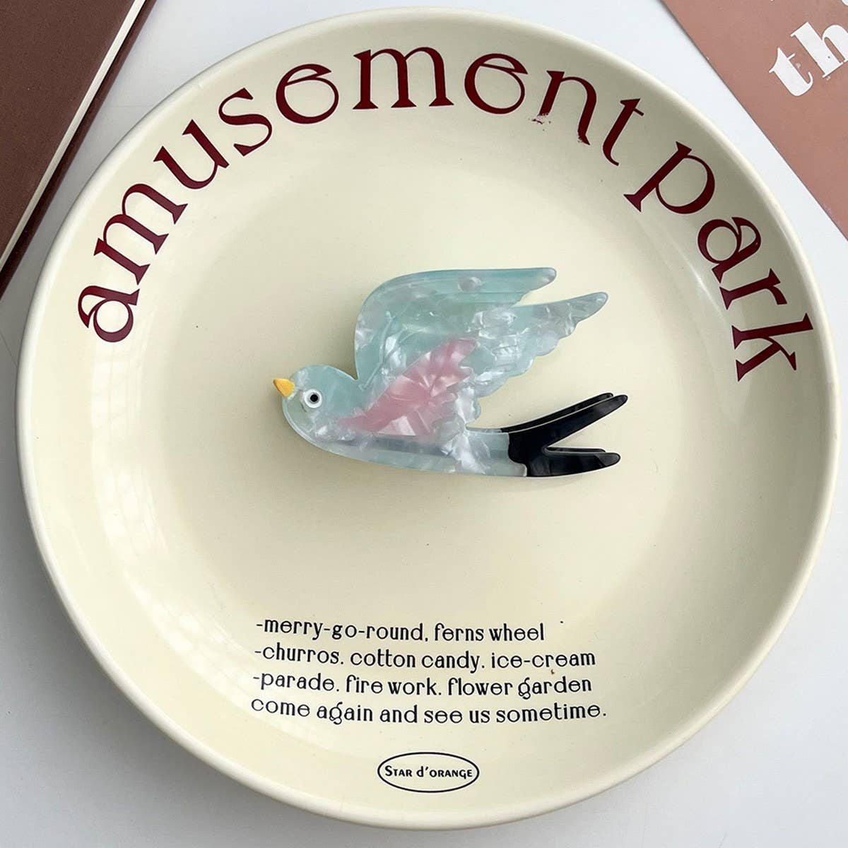 Acetate Clip??œChic Colorblock Style_CWAHA5827