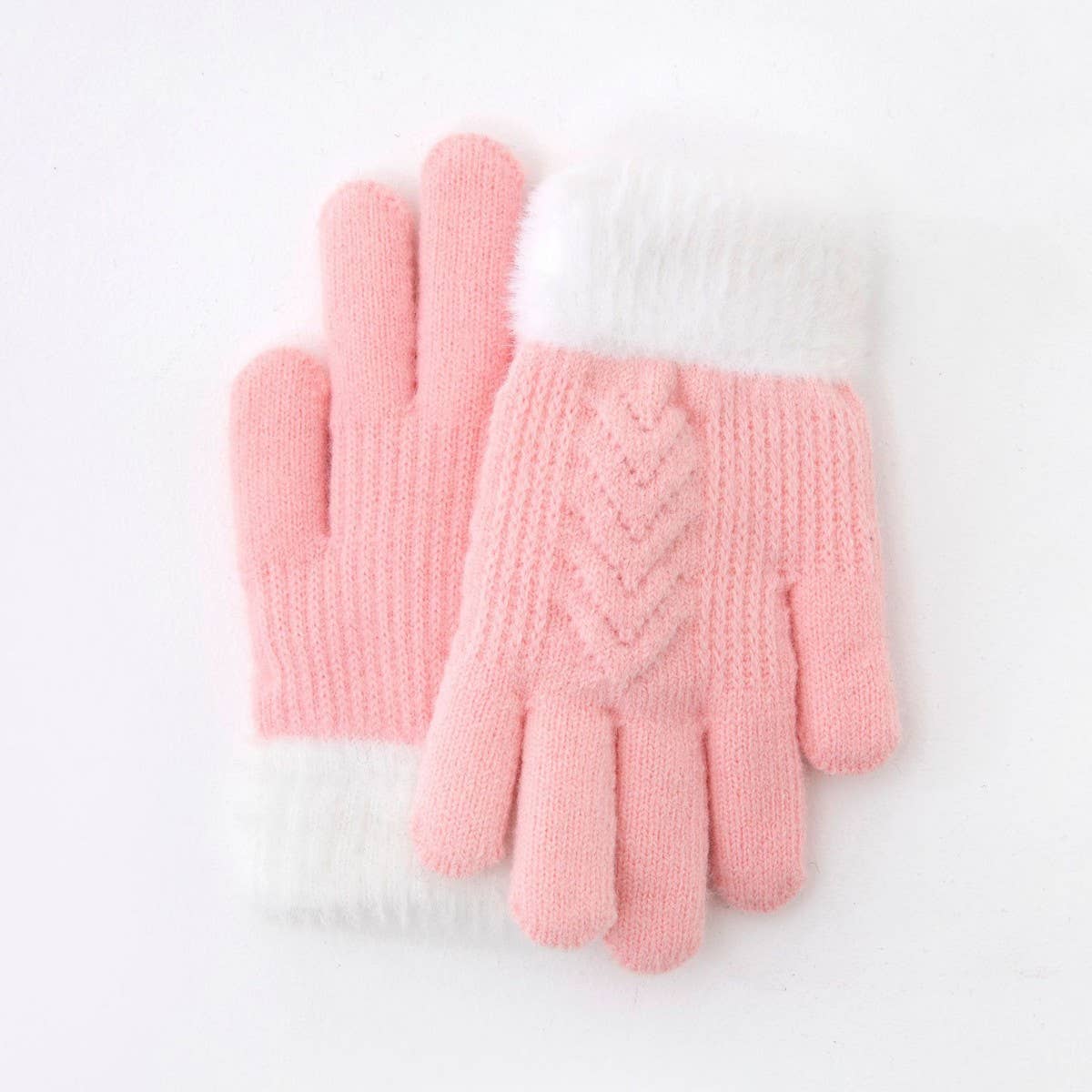 CWAG00570_KIDS WINTER PLUSH DOUBLE LAYER WARM GLOVES