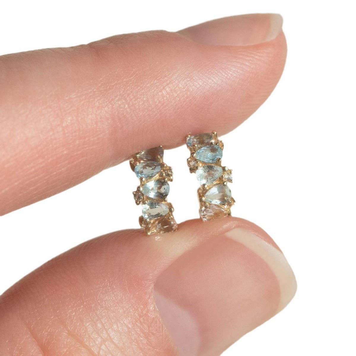 Colorfast Gradient Birthstone Stud Earrings