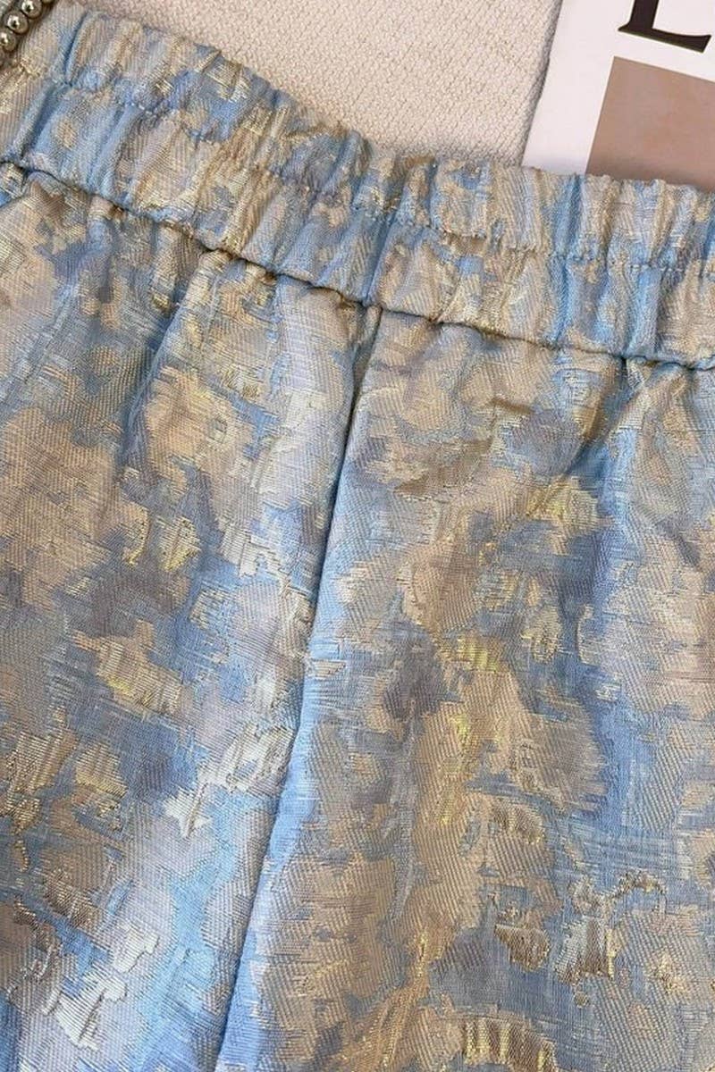 CWBSP0583_HIGH WAIST SLIM FIT PEACH HIP A-LINE SHORTS