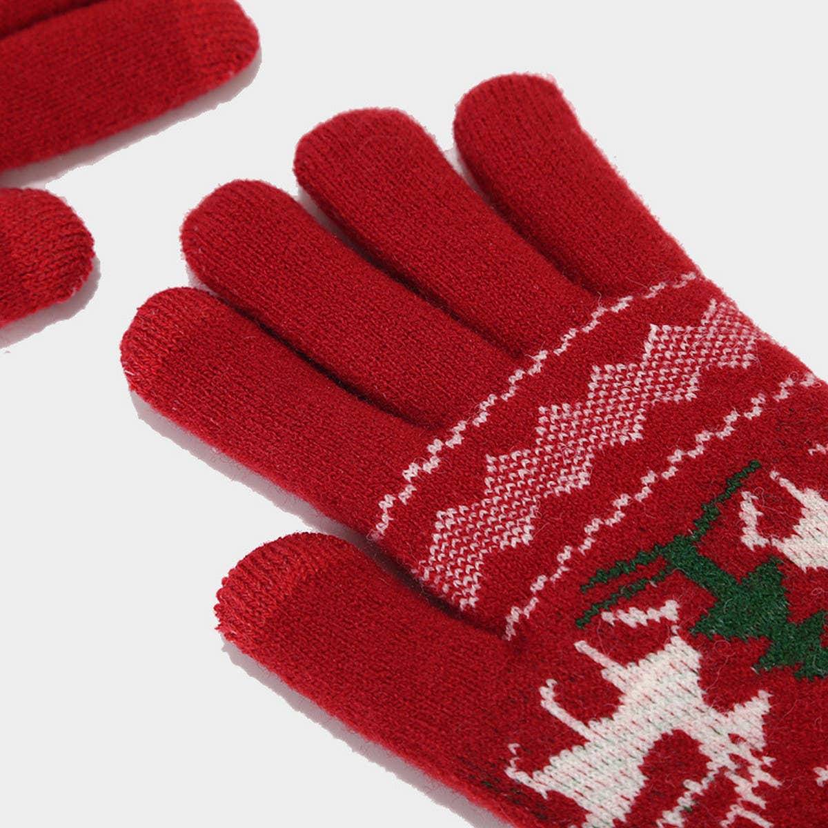 CHRISTMAS HAT SCARF GLOVES THREE PIECE SET_CWAH1595