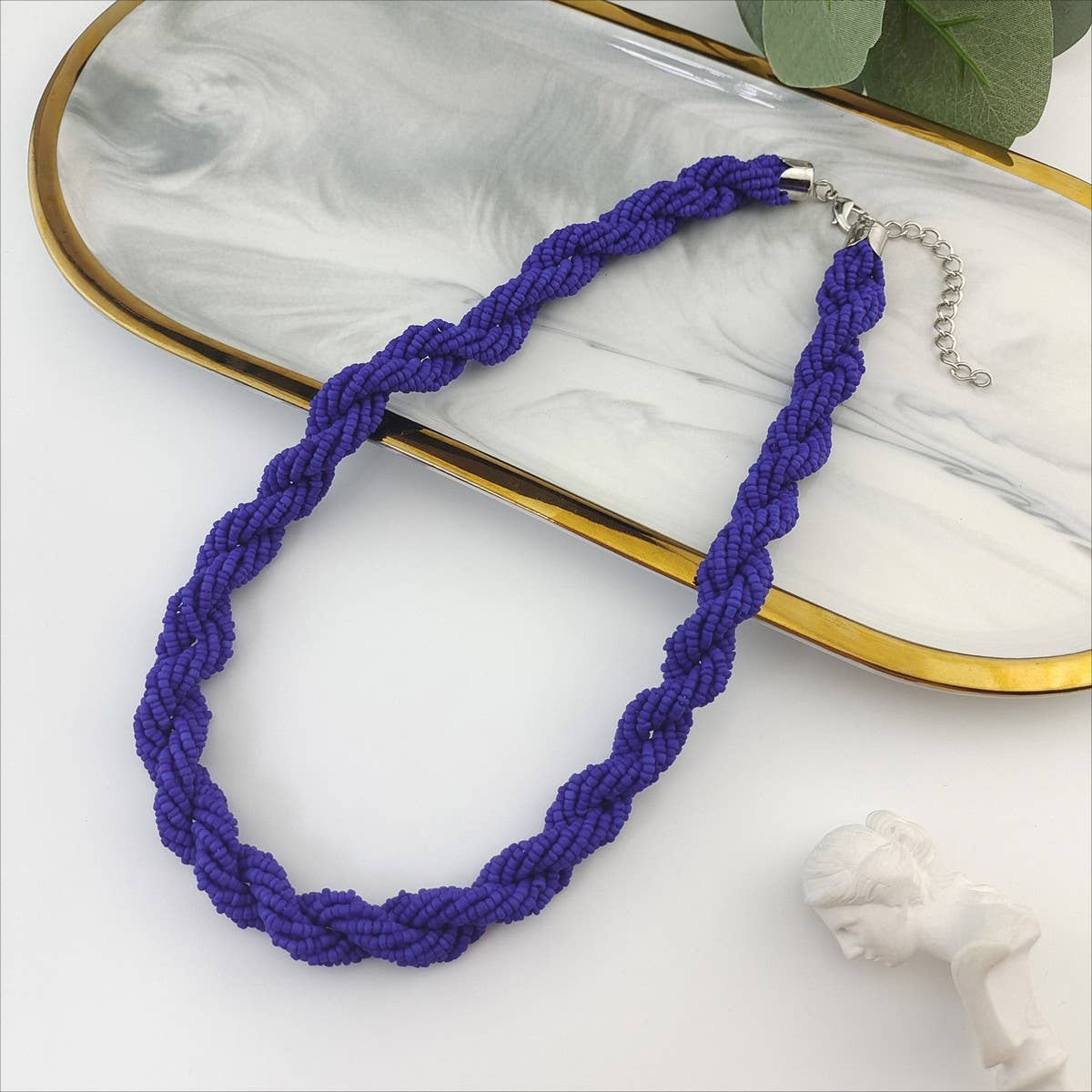 FASHIONABLE AND VERSATILE MIXED COLOR BEADED CHAIN_CWAJE1577