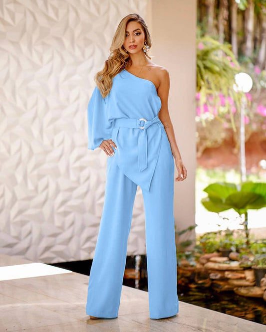 SLIM ROMPER WITH SINGLE ROTATOR CUFF