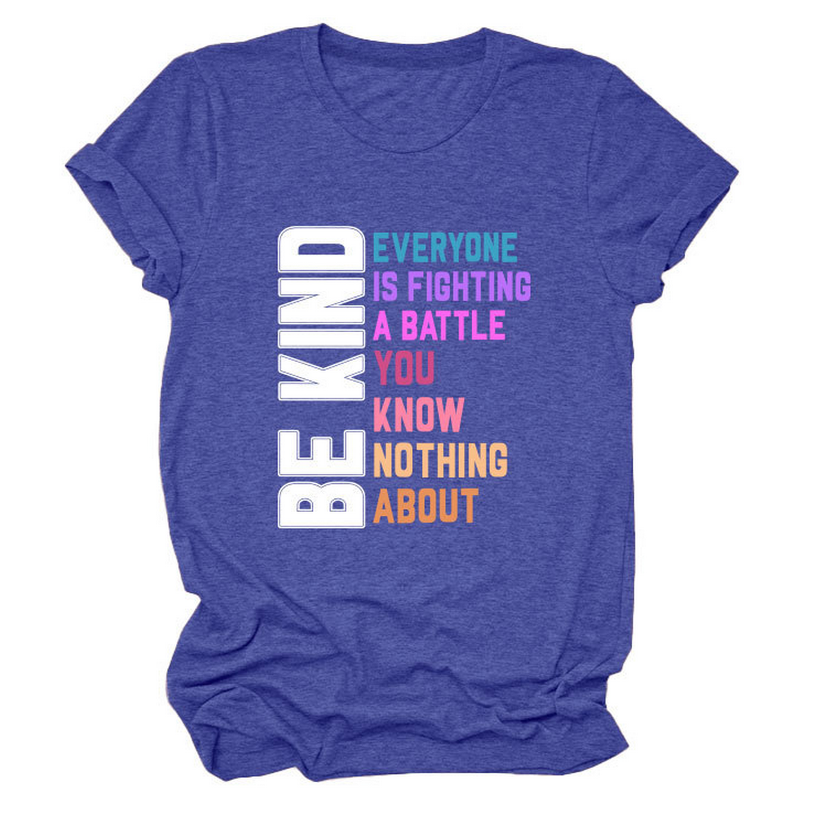 Trendy Women¡¯s Tee with Kindness Slogan