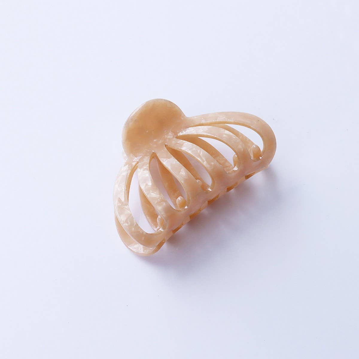 Pumpkin Hair Claw, 8.8cm Large Retro French Clip_CWAHA2610