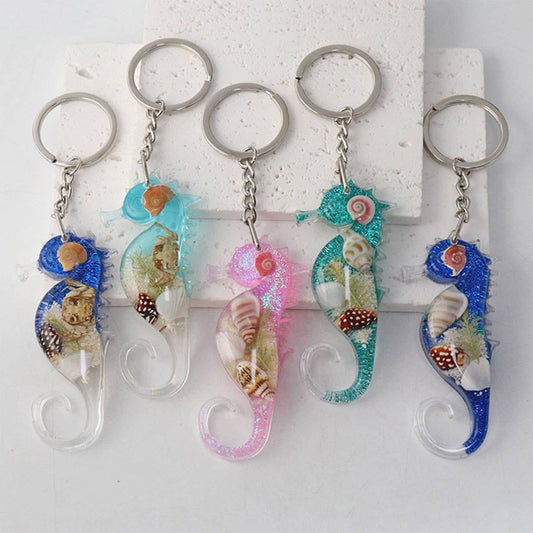 NEW CREATIVE SEAHORSE CAR KEYCHAIN PENDANT