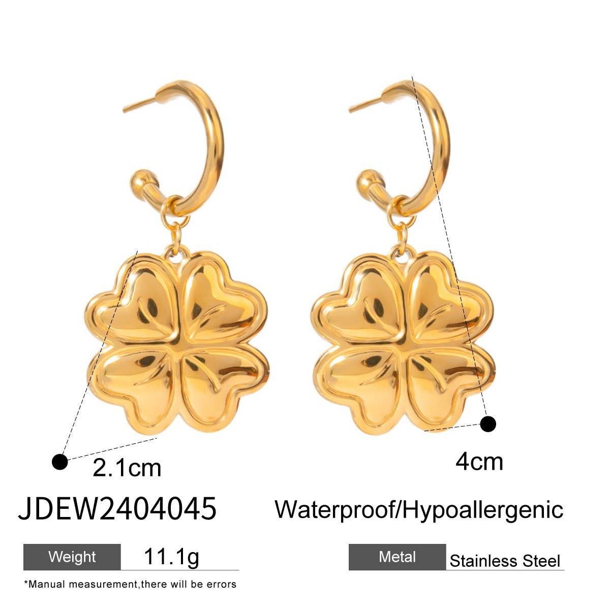 HIGH-END LOVE FOUR-LEAF CLOVER EARRINGS