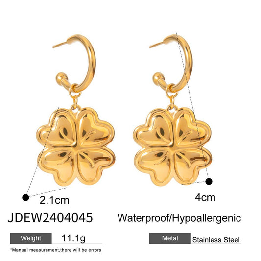 HIGH-END LOVE FOUR-LEAF CLOVER EARRINGS