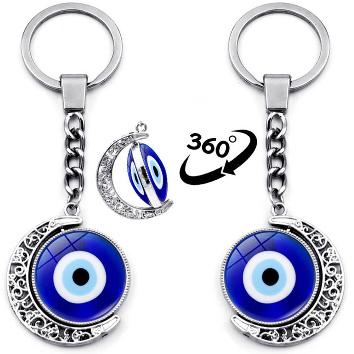 DEVIL'S EYE KEYCHAIN PENDANT