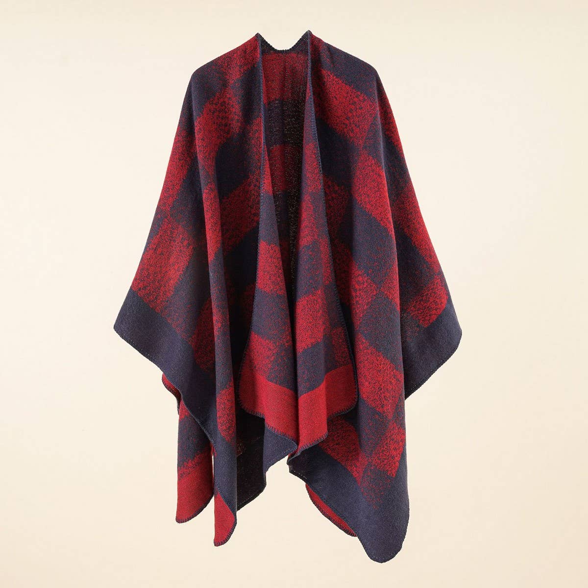 NEW FASHION SPLIT PLAID TRAVEL SHAWL FOR WOMEN