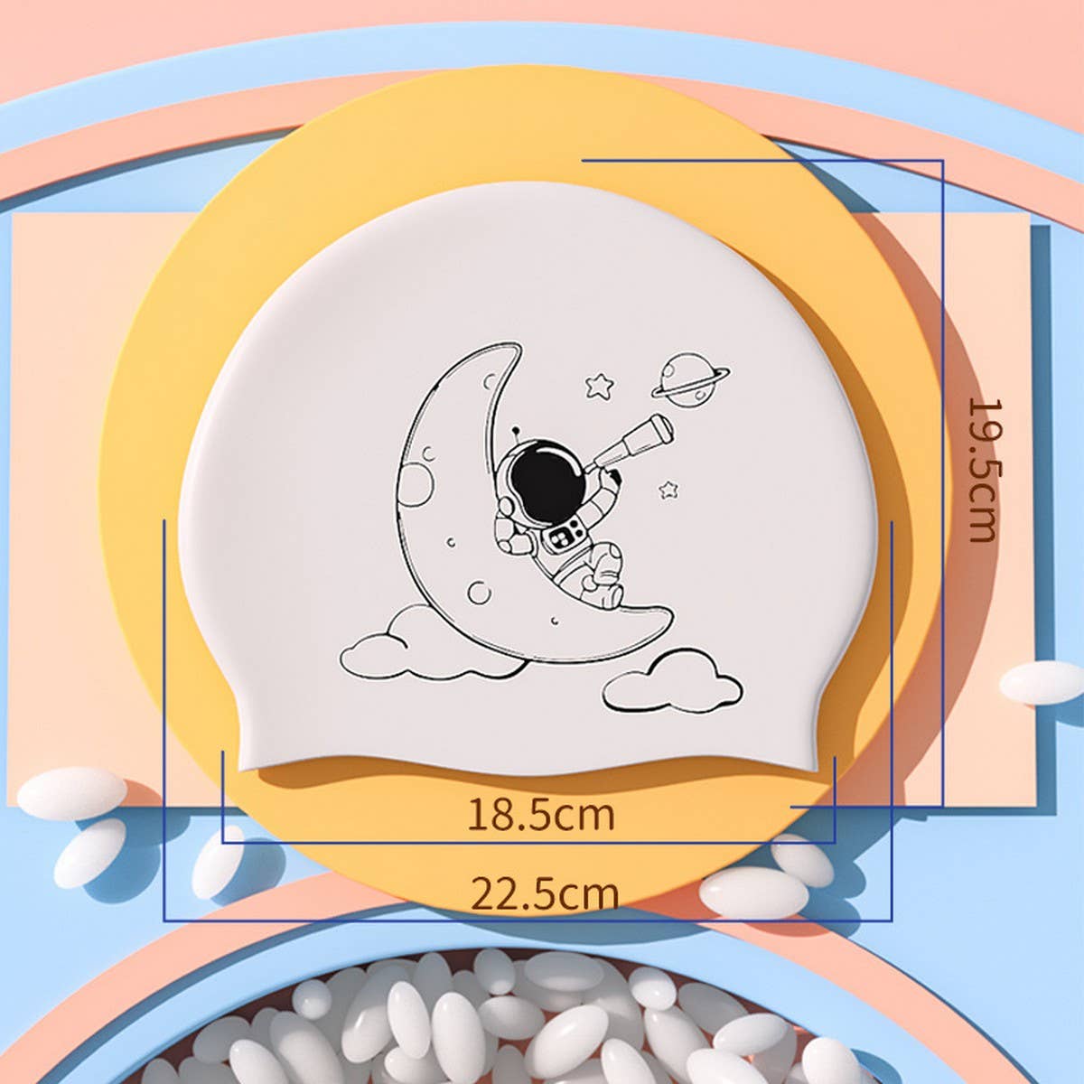 Kids Silicone Swim Cap ?Cartoon for Boys & Girls