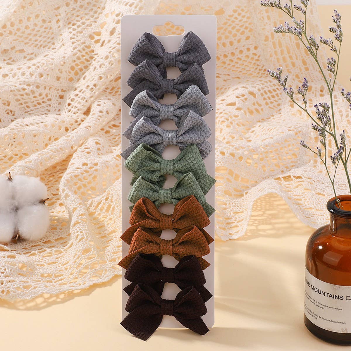 1.6" Handmade Fabric Bow Clips for Girls_CWAHA6756