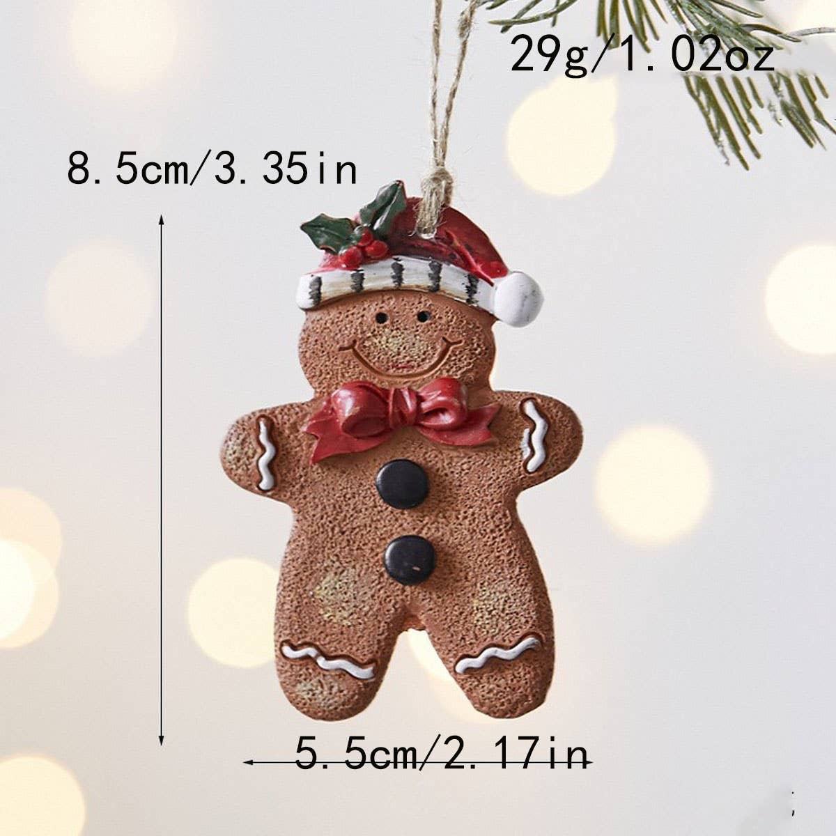 CWMM10419_CHRISTMAS GINGERBREAD MAN TREE ORNAMENT DECOR