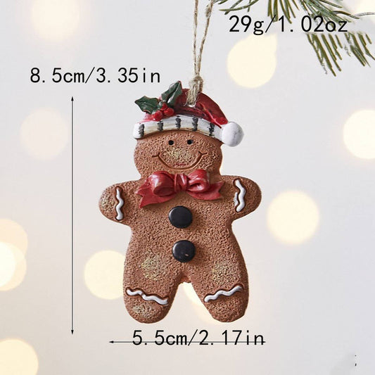 CWMM10419_CHRISTMAS GINGERBREAD MAN TREE ORNAMENT DECOR