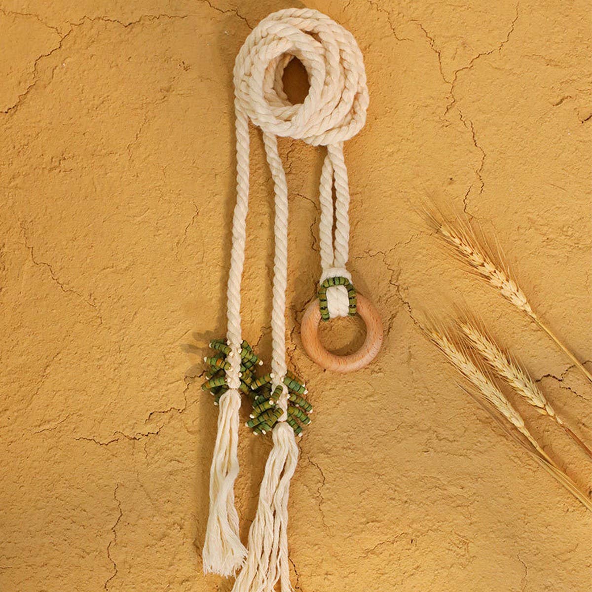 Handmade Braided Double Layer Waist Belt£ßCWMM6414