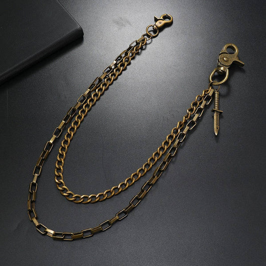 HIP-HOP ALL-MATCH DOUBLE-LAYER TROUSER CHAIN