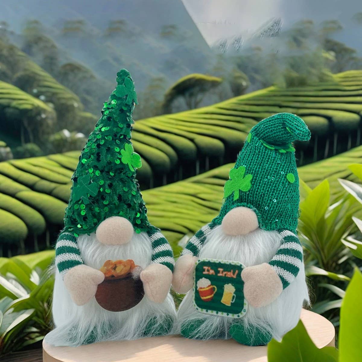 ST. PATRICK'S DAY FACELESS DOLL RUDOLPH ORNAMENT_CWMM3456