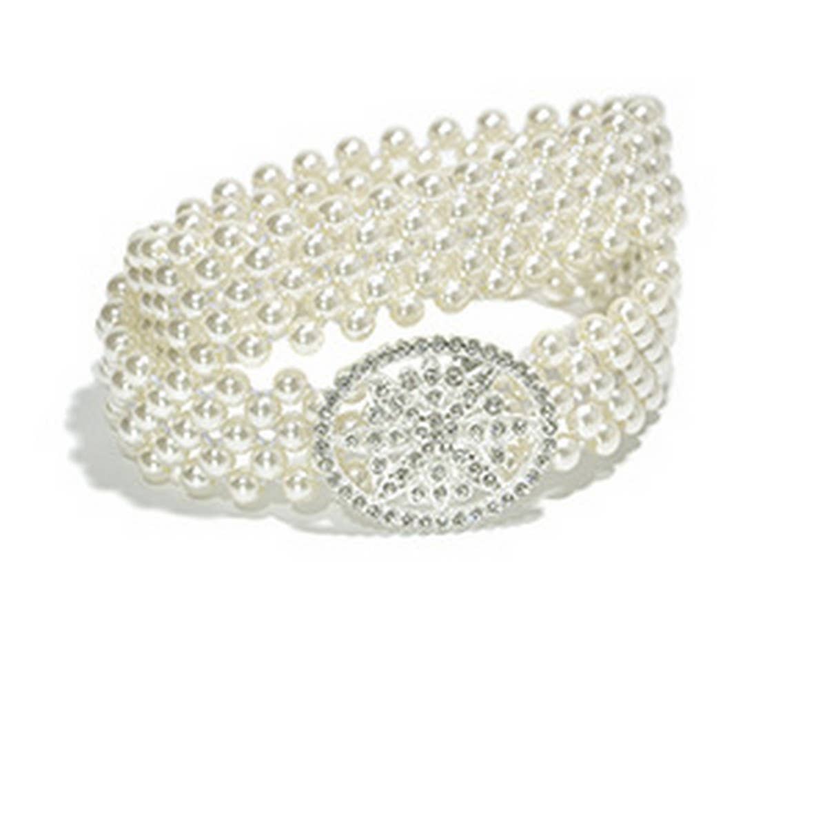 WOMEN'S SWEET ELASTIC PEARL WIDE WAIST CHAIN_CWABE0504