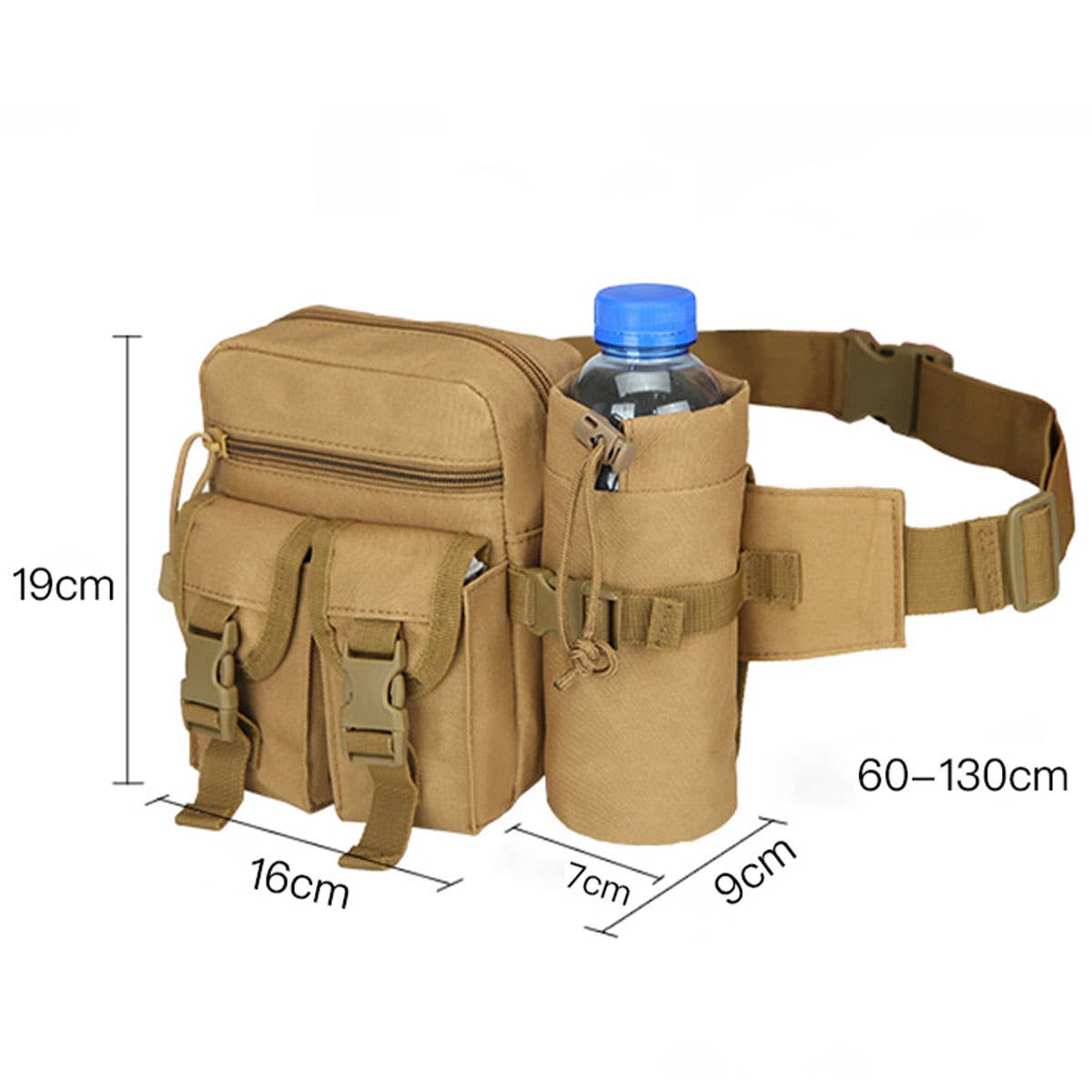 Outdoor cycling and fishing with a waist bag