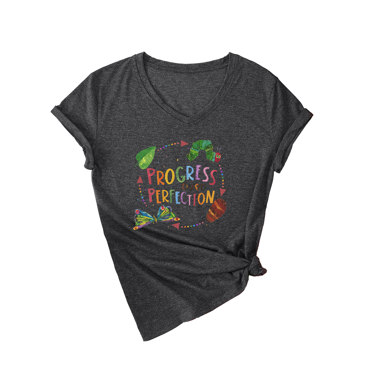 Slim Fit Women??¢s Tee ?œProgress Over Perfection??CWTTSL0501