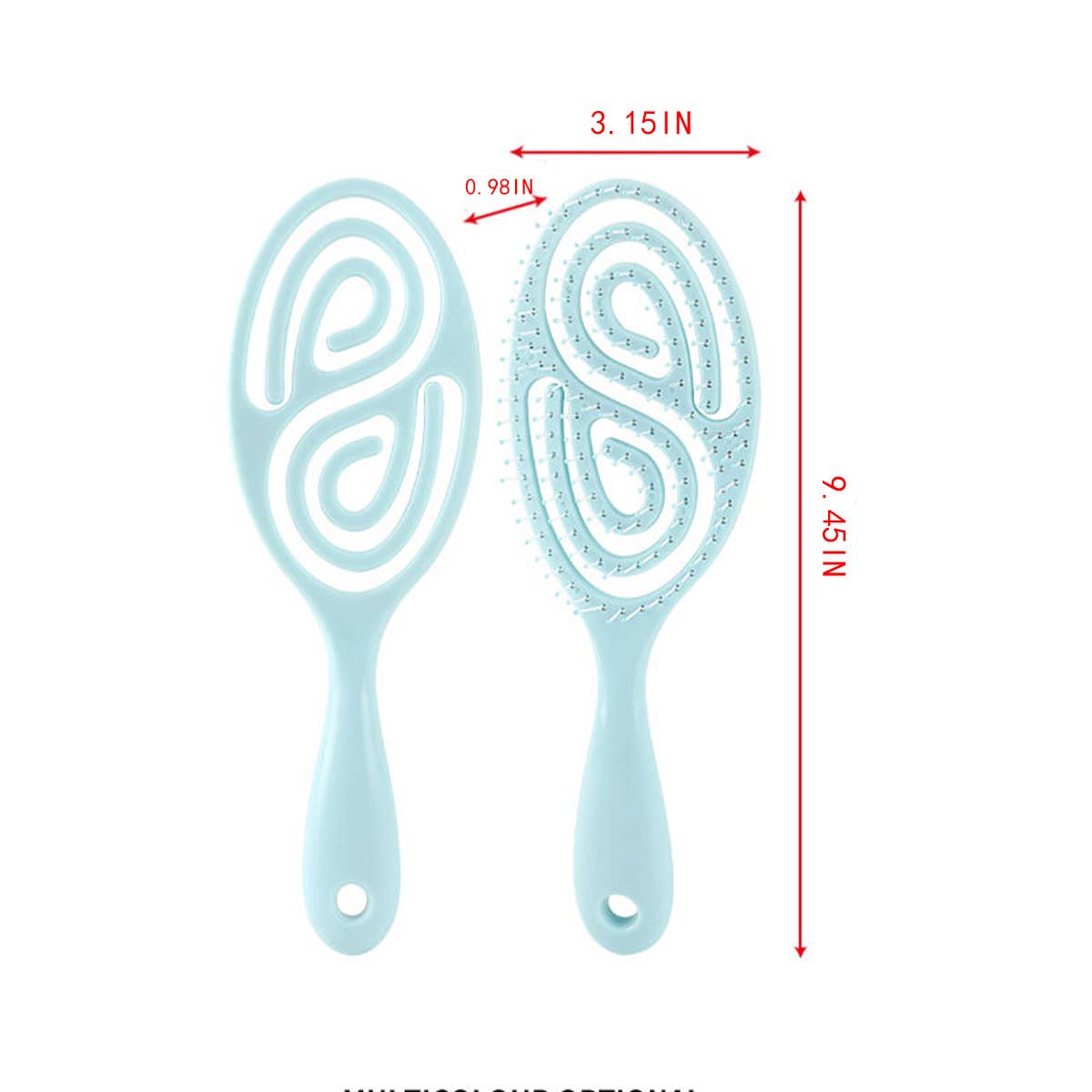 MACARON COLOR WET DUAL USE MASSAGE COMB