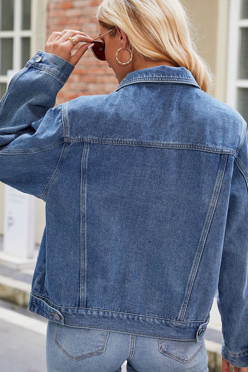 WOMEN STYLISH SLIM DENIM JACKET_CWJJ0080