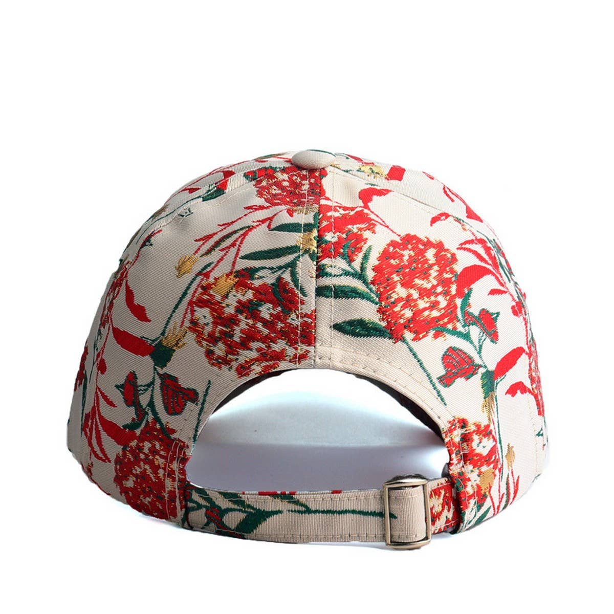 Blue, Red Dandelion Jacquard Baseball Cap Sun Hat_CWAH0991