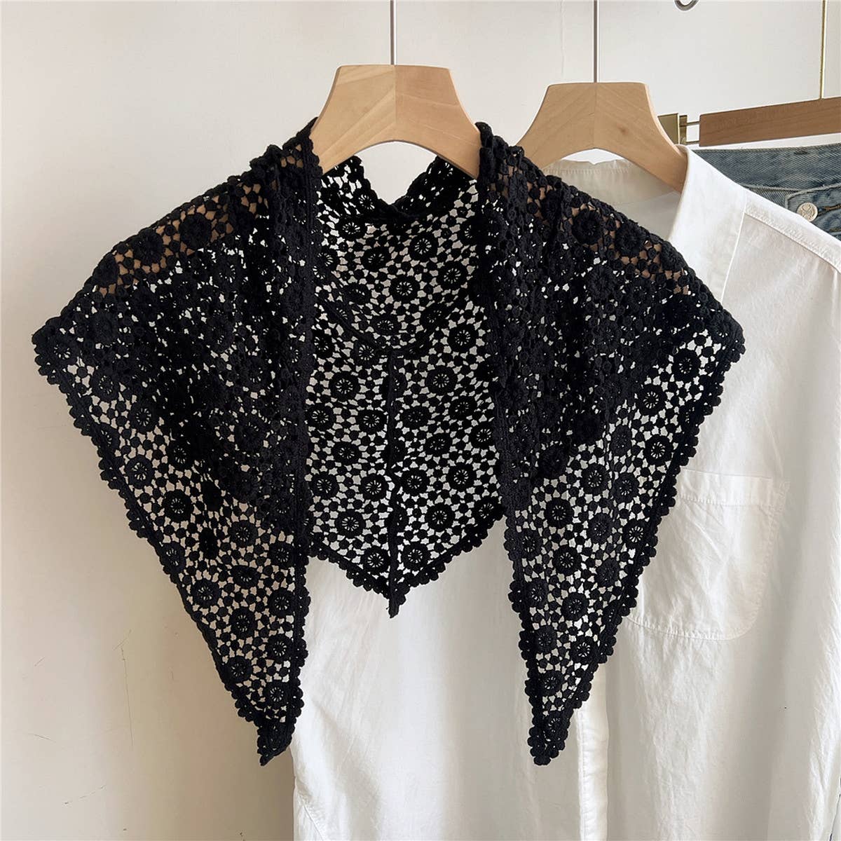 Boho Cotton Triangle Scarf - Summer Neck Wrap_CWASC0842