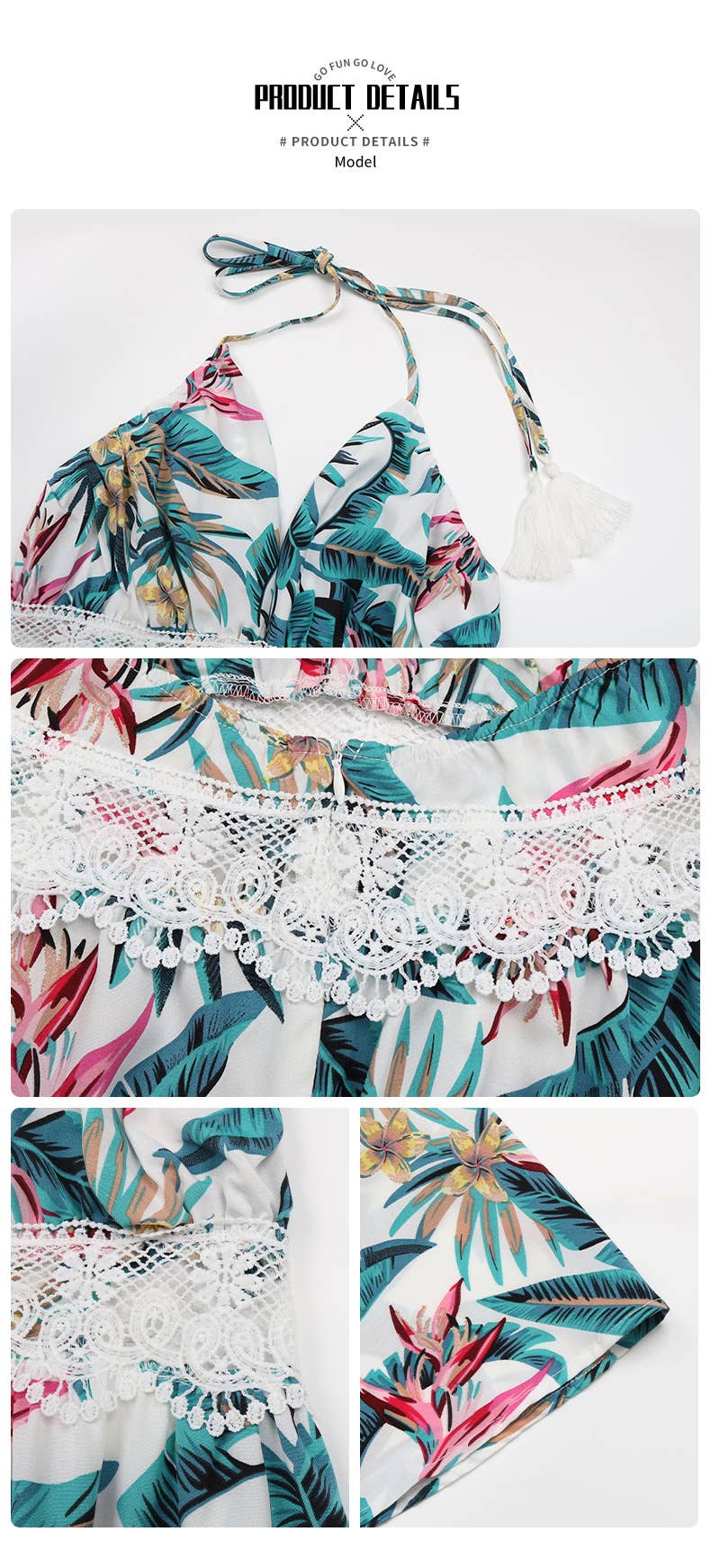 Plant printed camisole dress_CWDMD1508