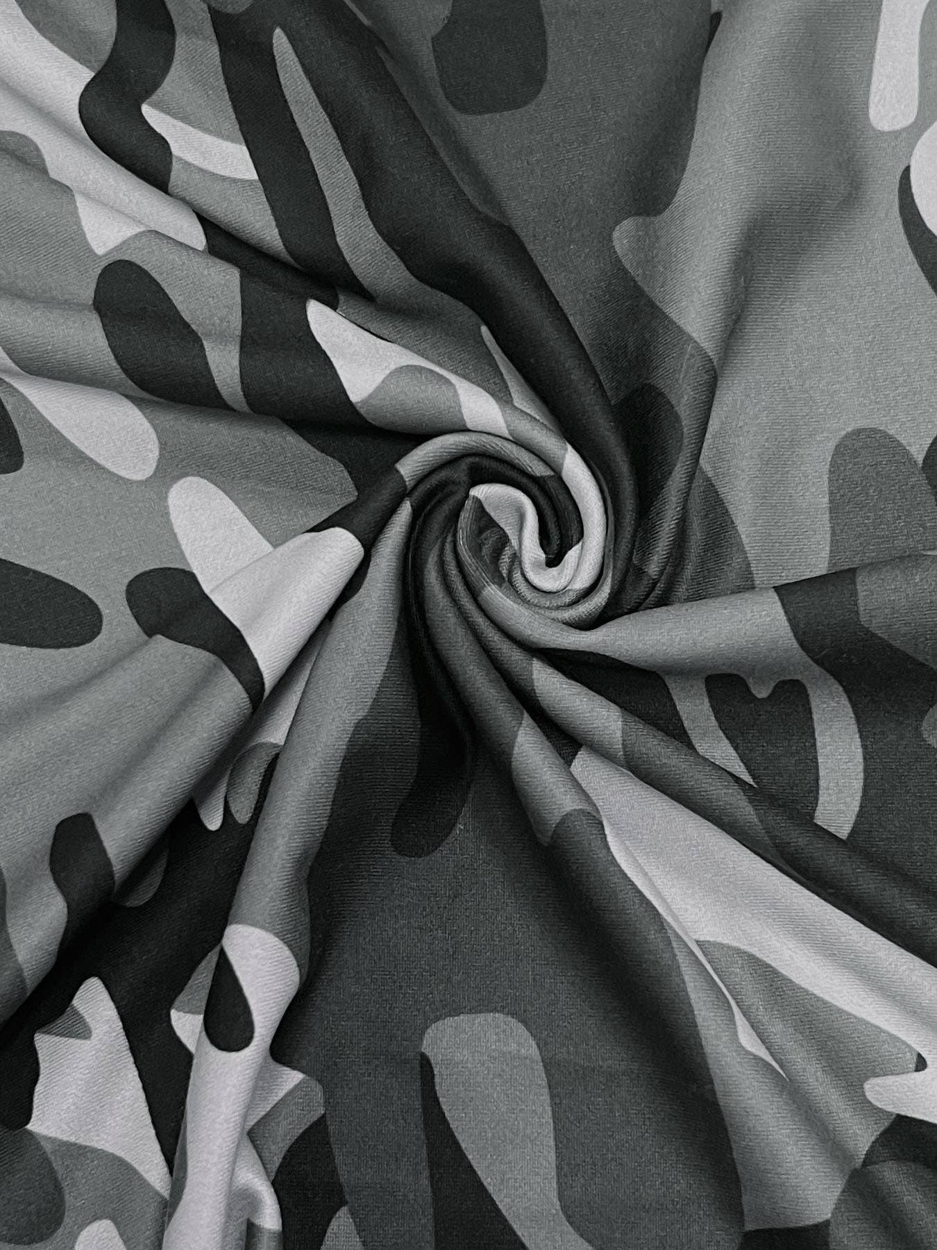 Long loose camouflage printed dress