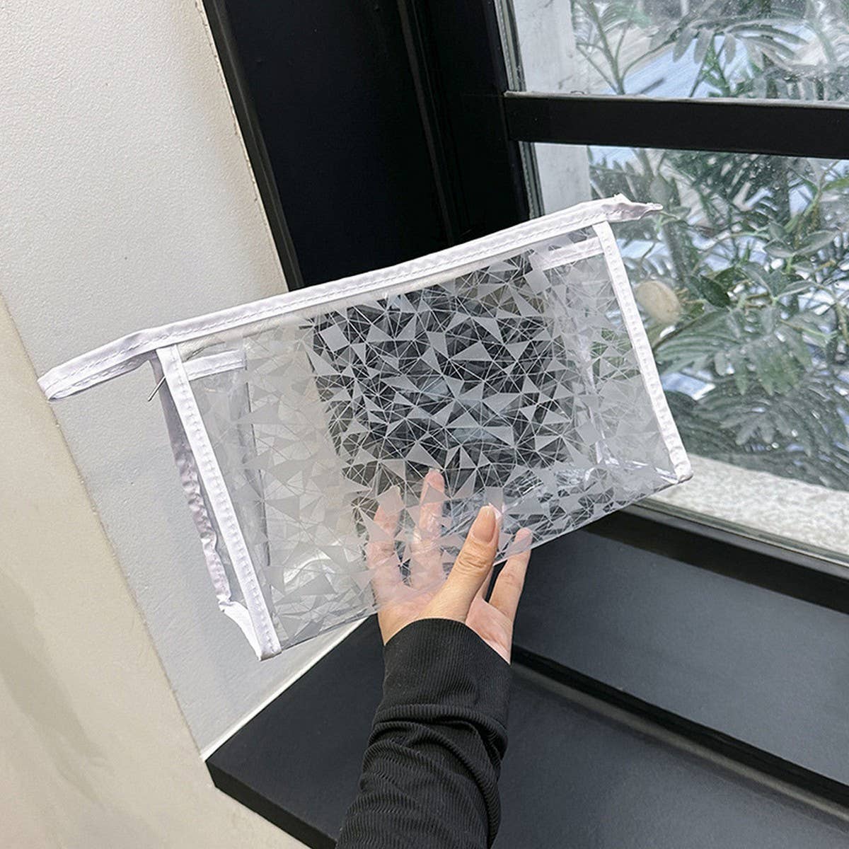 NEW PVC TRANSPARENT PORTABLE COSMETIC BAG_CWAB4443