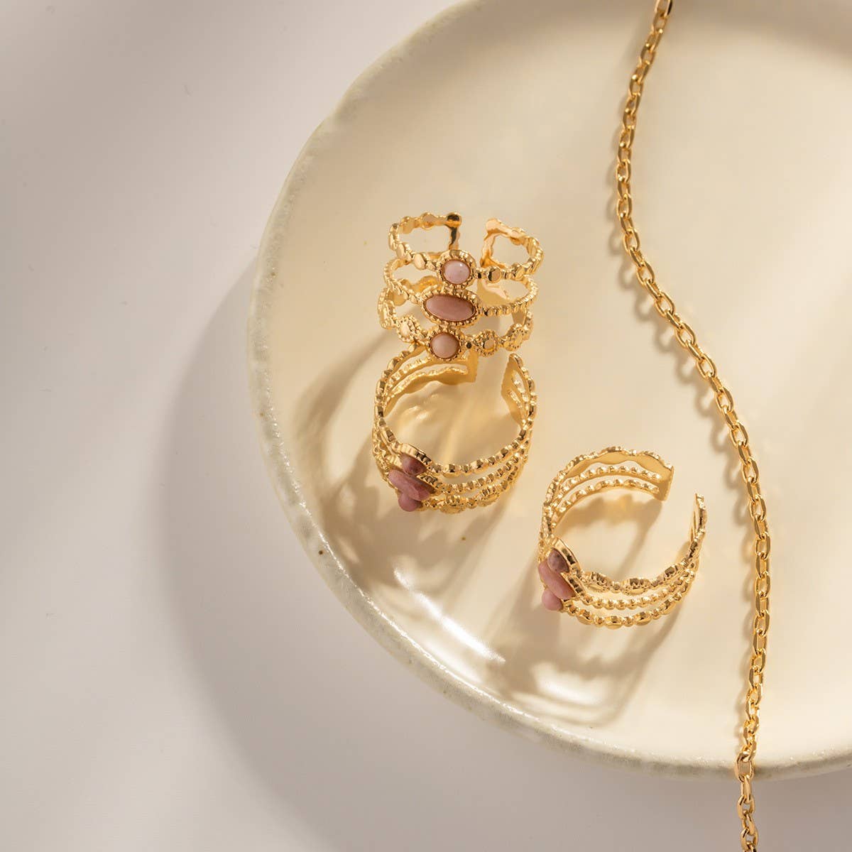 NATURAL STONE LUXURY FASHIONABLE NON-FADING RING