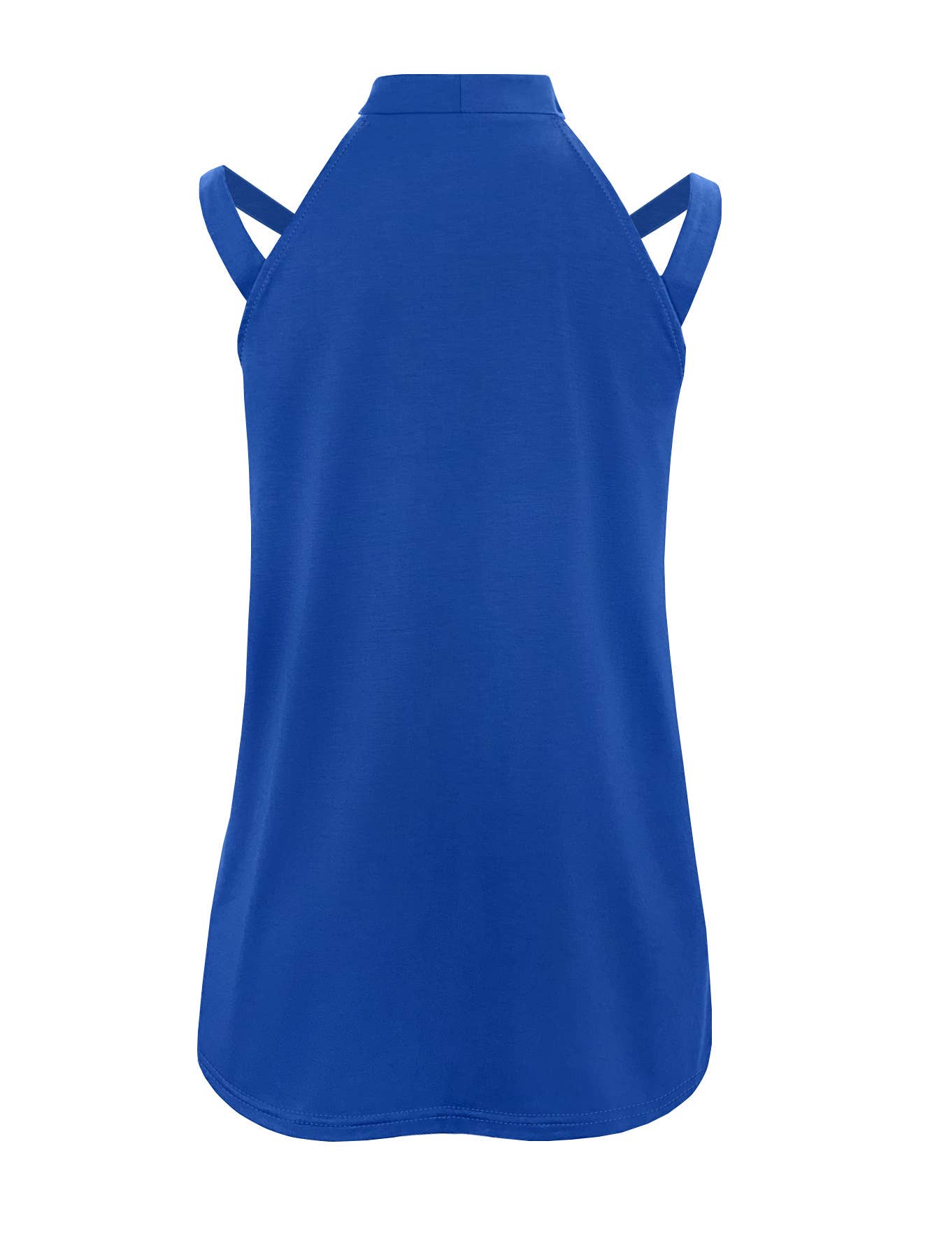 Solid color sleeveless sexy off-the-shoulder top