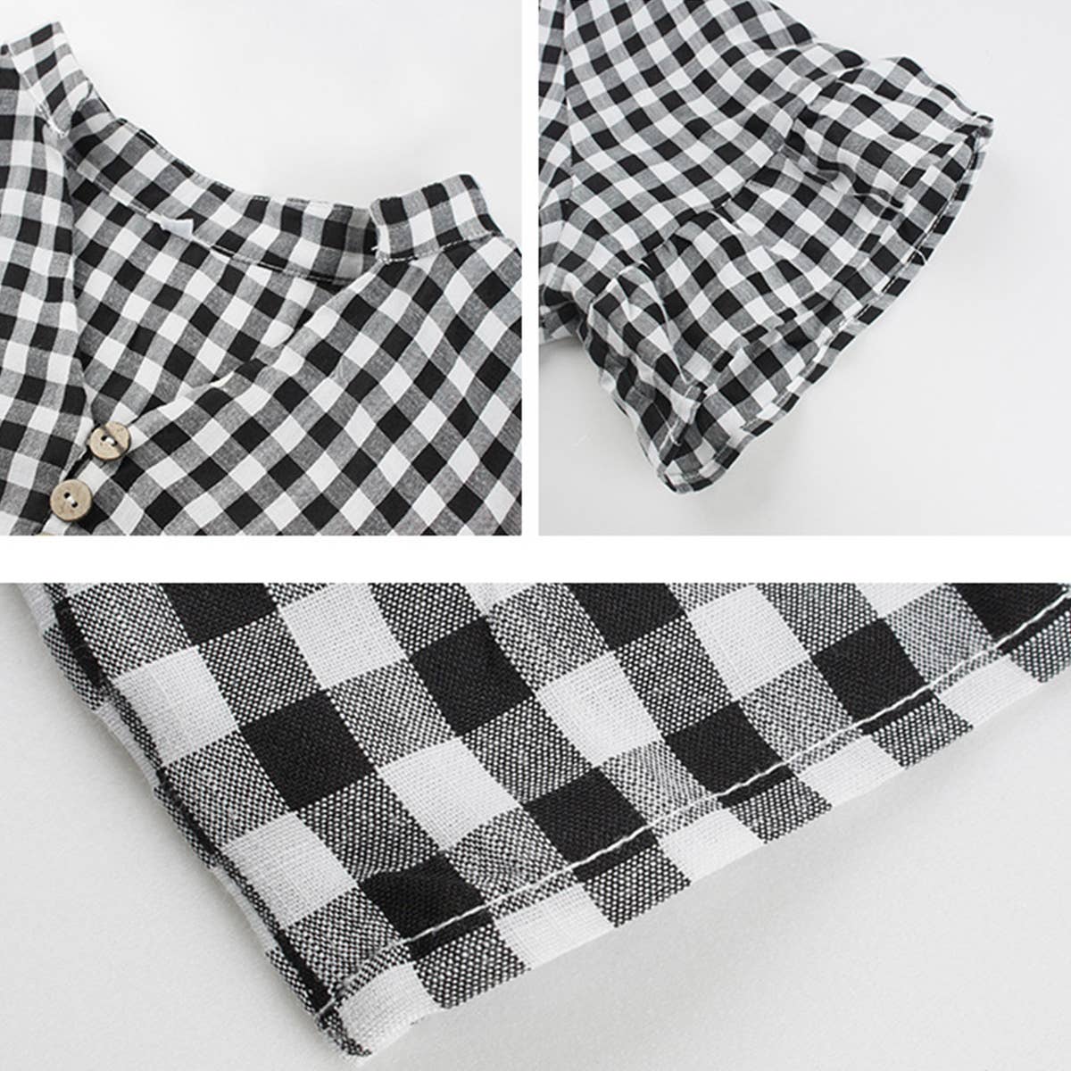 QUALITY PLAID PATCHWORK DRESS